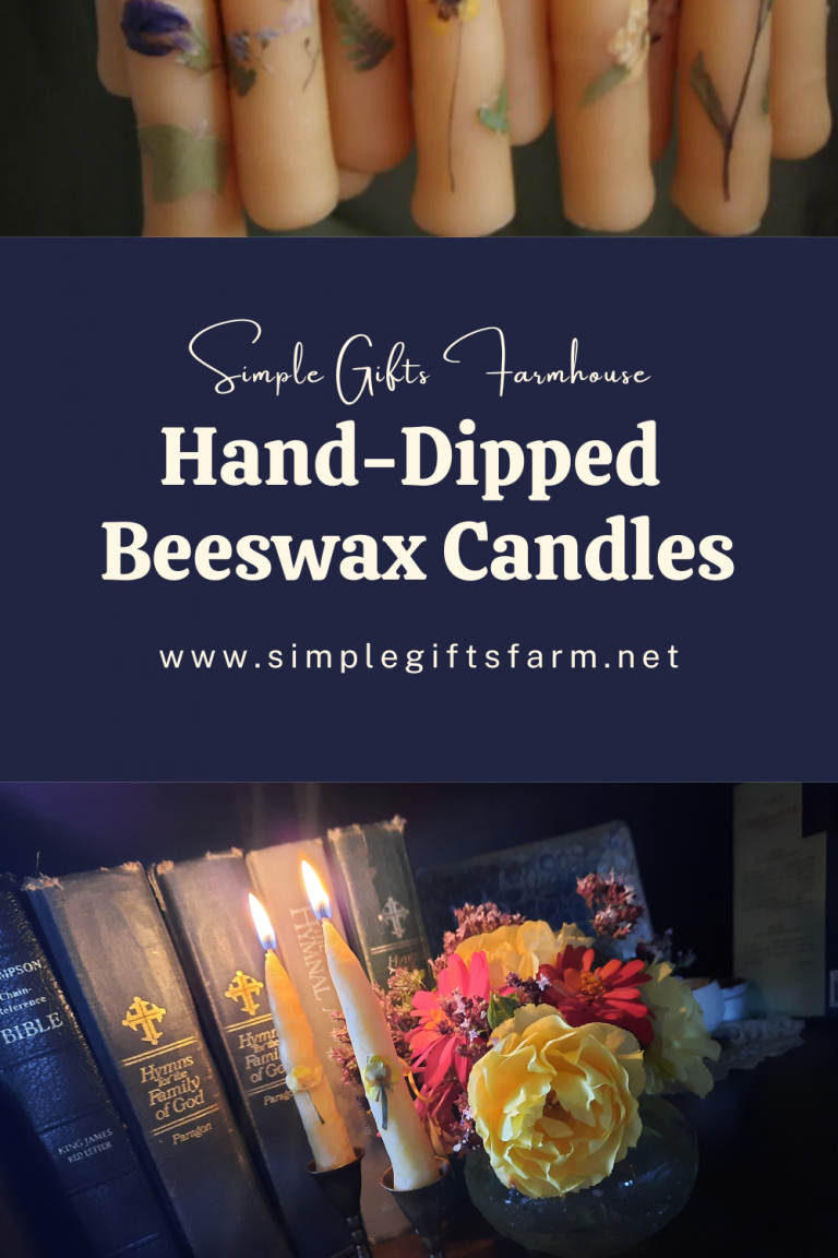 Handdipped Beeswax Candles Simple Gifts Farmhouse