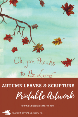 autumn leaves printable art