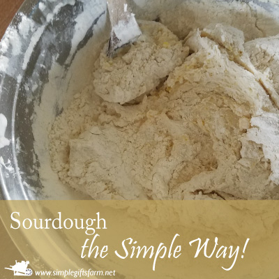 mixing up sourdough the simple way