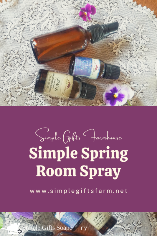 Spring room freshener spray
